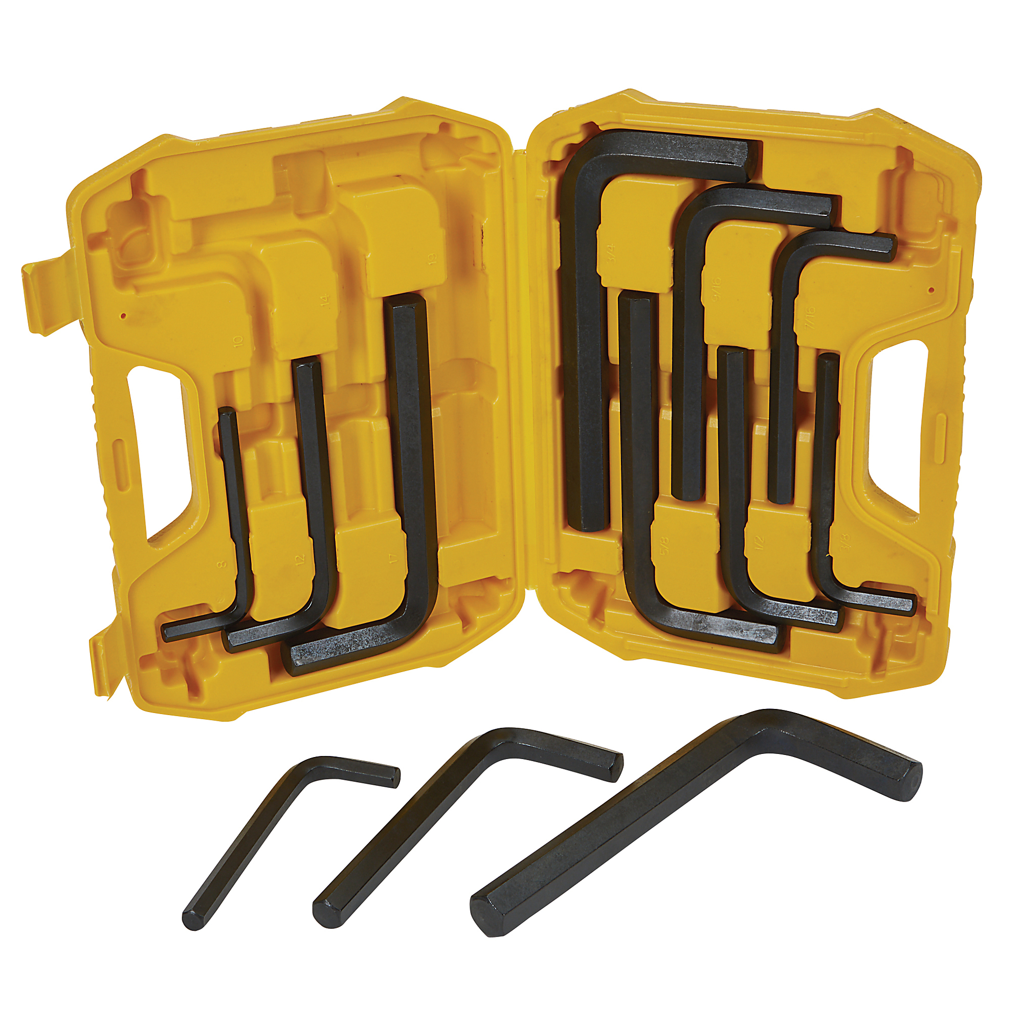 Klutch 12-Pc. SAE/Metric Jumbo Hex Key Set